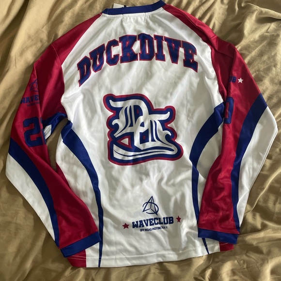 Duck Dive Studios red, blue, and white jersey - Picture 3 of 3
